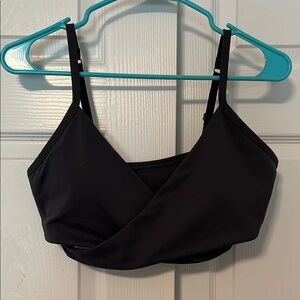 Fabletics Charcoal Criss-Cross Sports Bra (worn once)